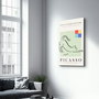 Wallity Pintura Decorativa de Vidrio Templado Multicolor 46 x 72 cm